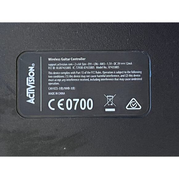 Guitar Hero LIVE Wireless Game Controller 87435805 GH Power No Dongle - Picture 4 of 4